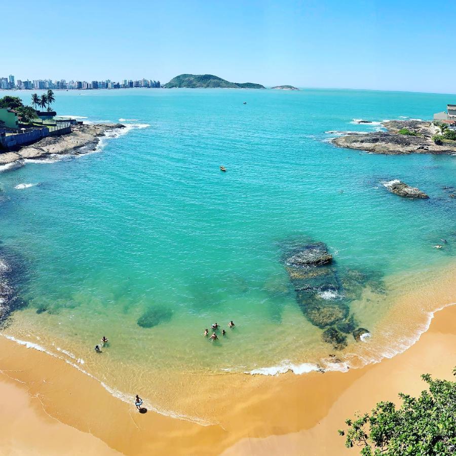 Apartamento Vista Do Mar, Pe Na Areia E Aguas Tranquilas, No Cento De Guarapari Buitenkant foto