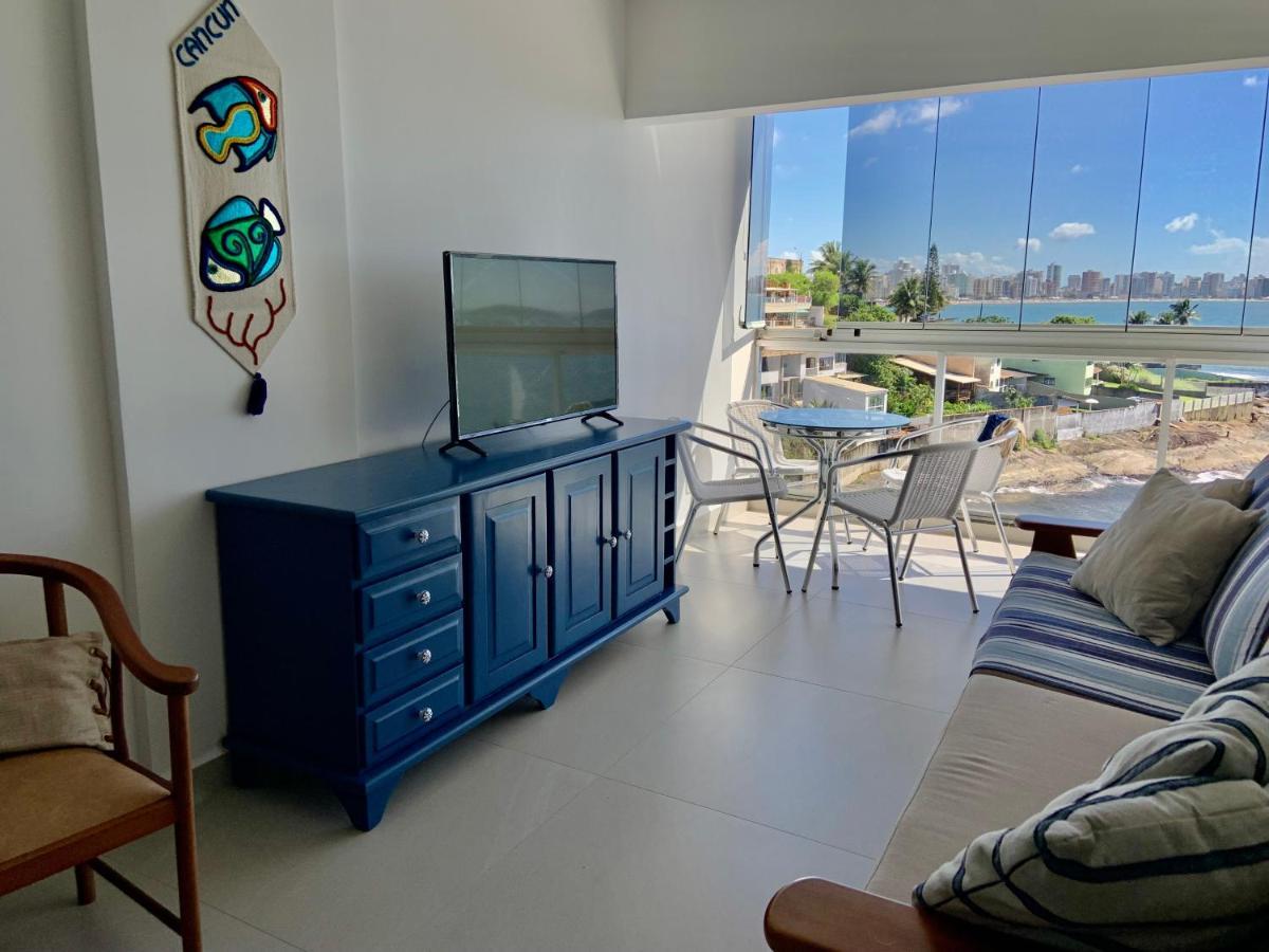 Apartamento Vista Do Mar, Pe Na Areia E Aguas Tranquilas, No Cento De Guarapari Buitenkant foto