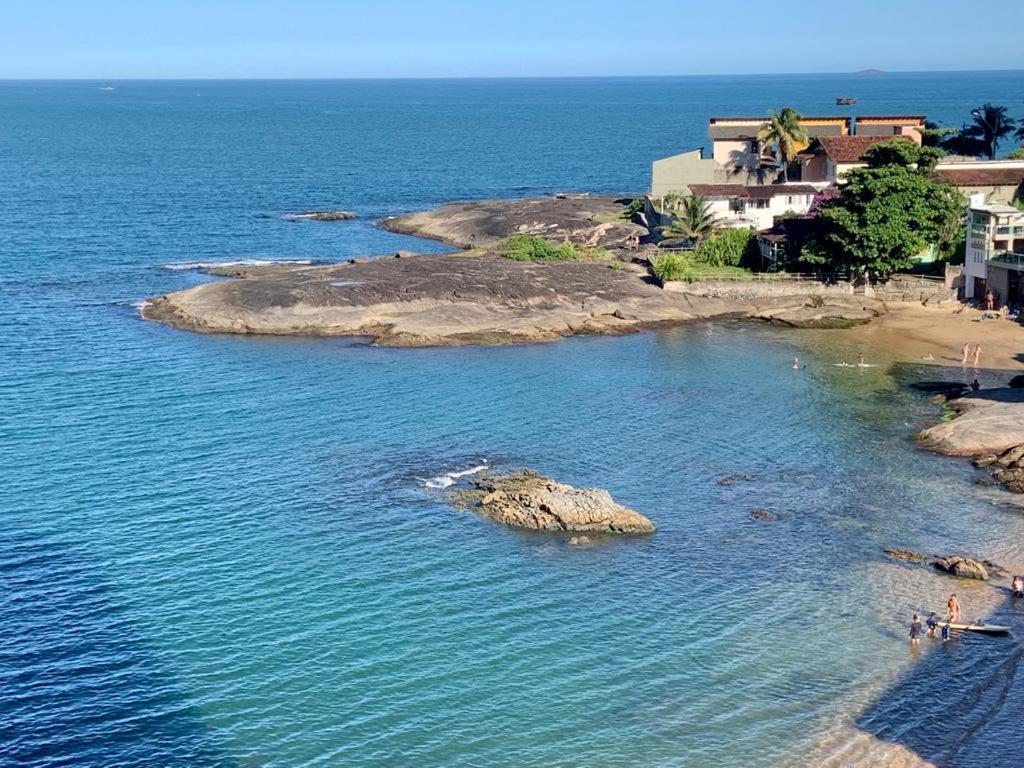 Apartamento Vista Do Mar, Pe Na Areia E Aguas Tranquilas, No Cento De Guarapari Buitenkant foto